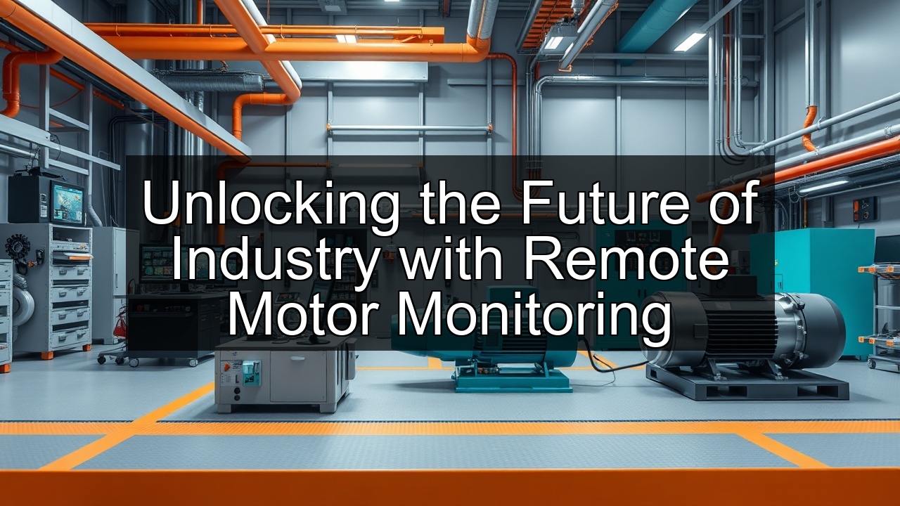 reliability motor telemetry insulation remote control motor maintenance